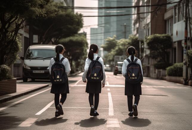 小学生 上学 儿童 (1)